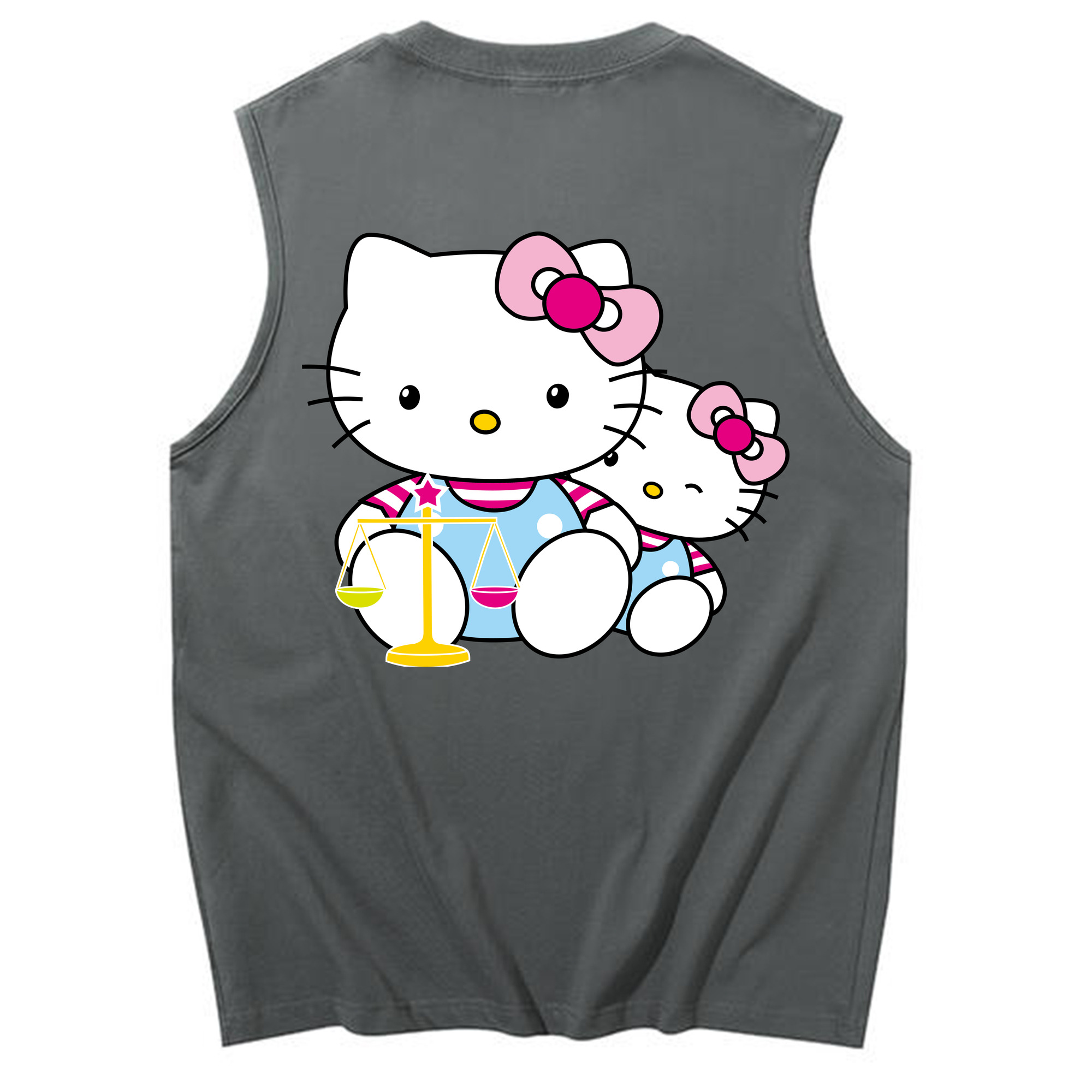 （画像用） Hello Kitty ハローキティ コットン100％タンクトップ（背面プリント）